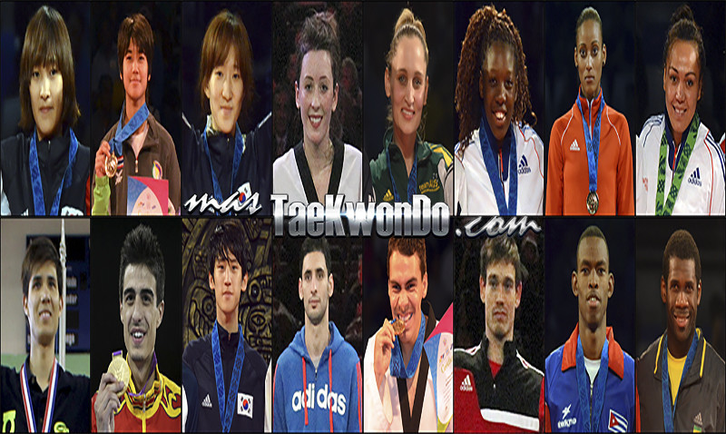Los diez mejores ranqueados del mundo de cada categoría correspondientes al mes de Mayo del 2014 según lo reflejado por la World Taekwondo Federation (WTF).