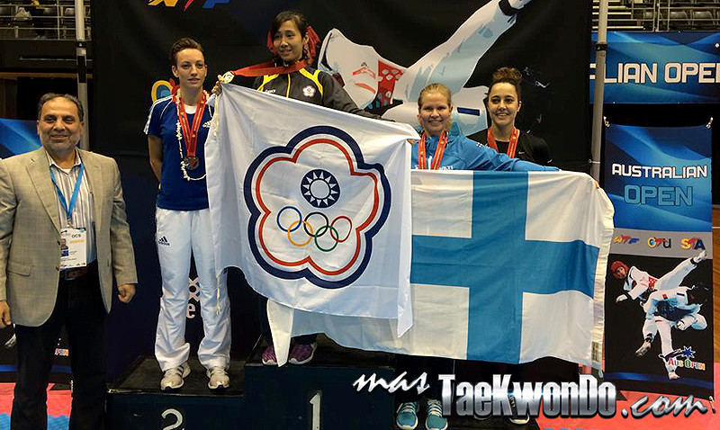 Podio F-53 del 5th Australian Taekwondo Open (G2)