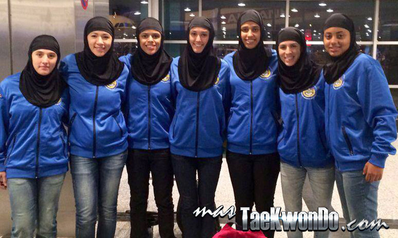 Taekwondistas brasileras con el Hiyab