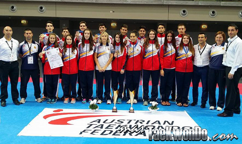 Equipo español de Taekwondo campeón europeo sub21 de Taekwondo