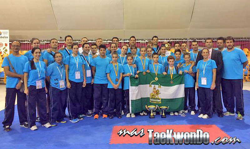 Equipo de taekwondo de Tecnica de la Federación de andalucia