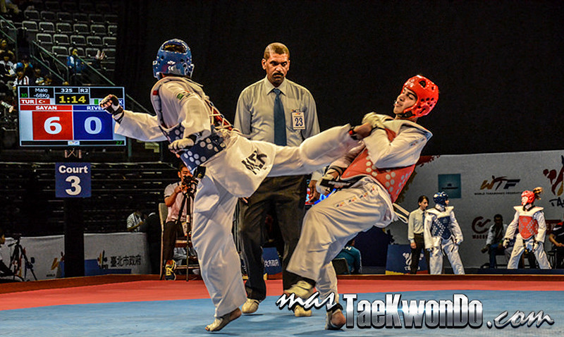 Tuit Chagui, patada de giro recto de taekwondo