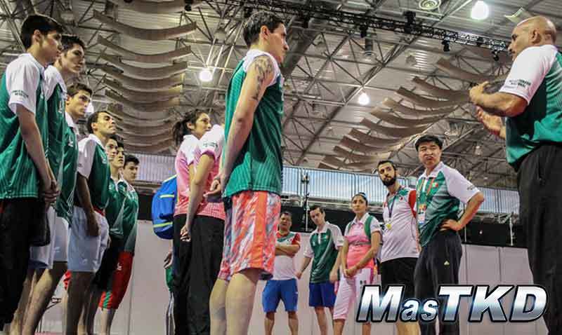 Equipo mexicano de Taekwondo en Veracruz 2014