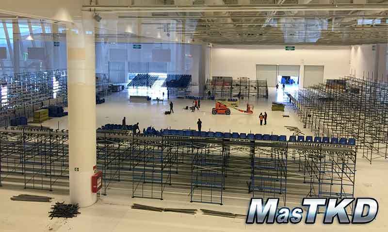 Preparativos en el Querétaro Convention Center