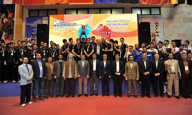 Podio del 5th Asian Taekwondo Clubs Championships